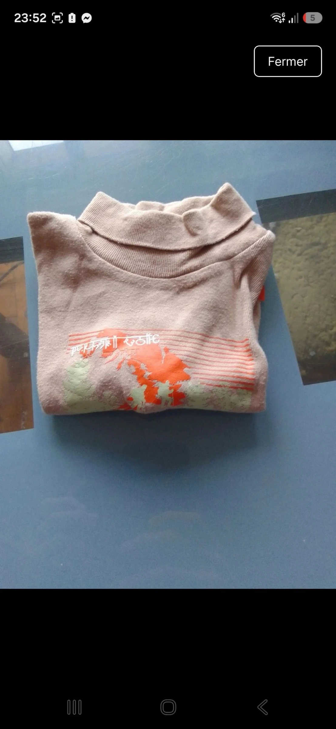 Tee shirt col roule 